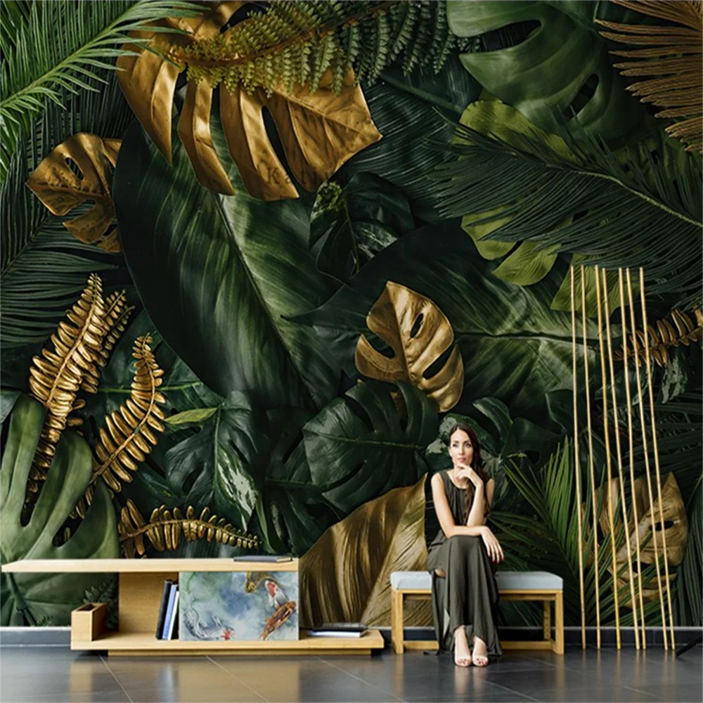 Custom mural hand-painted banana leaf wallpaper living room sofa wall cloth decorative painting background wall 3d wallpaper
Custom mural hand-painted banana leaf wallpaper living room sofa wall cloth decorative painting background wall 3d wallpaper