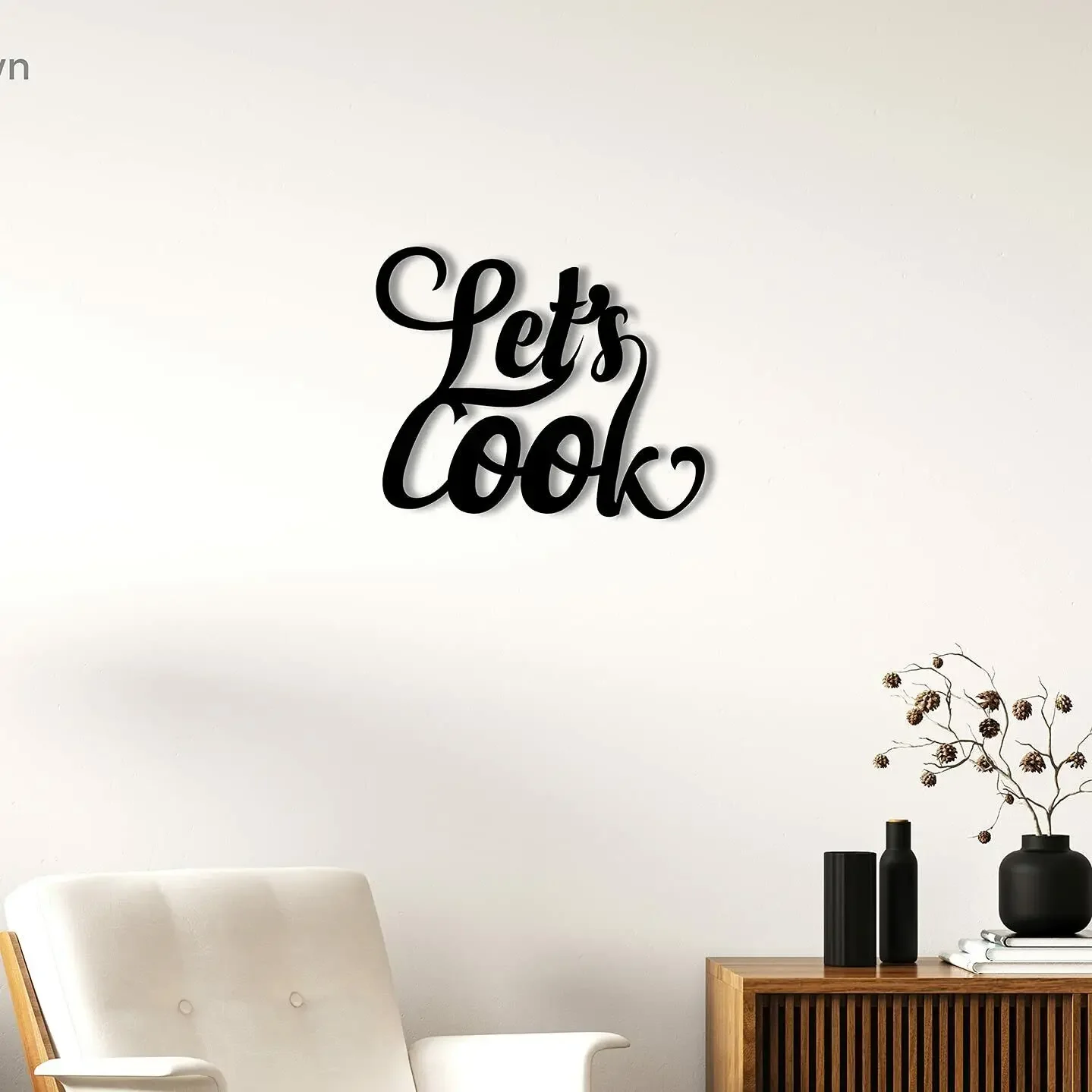 Lets Cook Cursive Word Art -Beautiful Metal Home Decor Metal Art Wall Sign Living Room/Home Decoration
Lets Cook Cursive Word Art -Beautiful Metal Home Decor Metal Art Wall Sign Living Room/Home Decoration