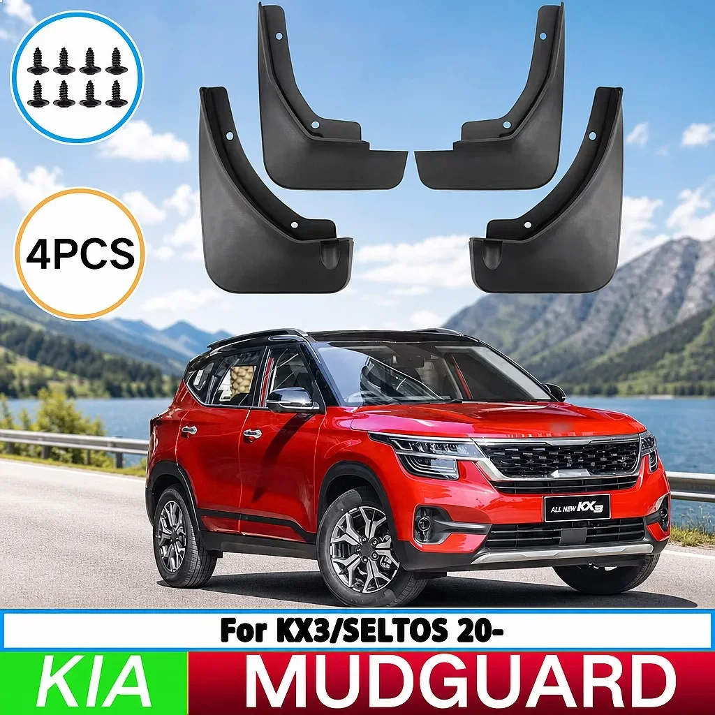 For Kia KX3 Outrunning Cetus Seltos 2020-2025 Mud Flaps Splash Guards Front Rear Wheel Fender 4Pcs
For Kia KX3 Outrunning Cetus Seltos 2020-2025 Mud Flaps Splash Guards Front Rear Wheel Fender 4Pcs