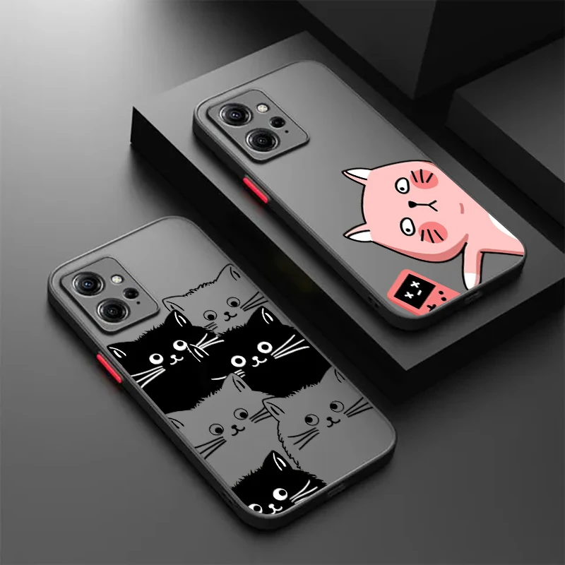 Cartoon Cute Cat Graphics Frosted Translucent For Redmi Note 13R 13 12 12S 12T 11 11T 11E 10 Pro Plus 5G Soft Phone Case
Cartoon Cute Cat Graphics Frosted Translucent For Redmi Note 13R 13 12 12S 12T 11 11T 11E 10 Pro Plus 5G Soft Phone Case