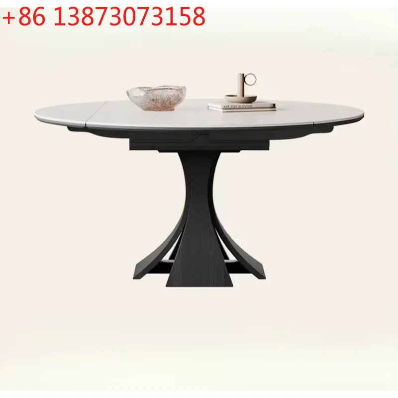 French Retro Retractable Stone Plate Dining Table White Italian Light Luxury Designer Round Solid Wood Dining Table
French Retro Retractable Stone Plate Dining Table White Italian Light Luxury Designer Round Solid Wood Dining Table