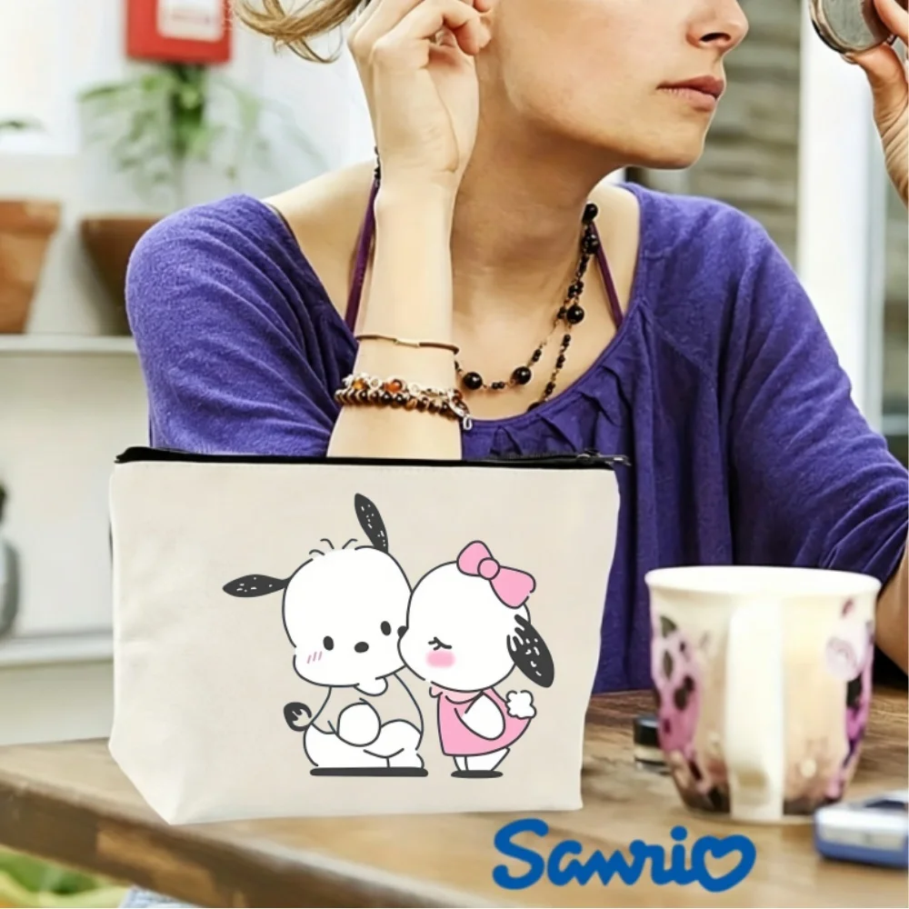 1PC Sanrio Pochacco Cute Couple Double Sided Canvas Cosmetic Bag Unisex Zipper Makeup Storage Travel Pouch
1PC Sanrio Pochacco Cute Couple Double Sided Canvas Cosmetic Bag Unisex Zipper Makeup Storage Travel Pouch