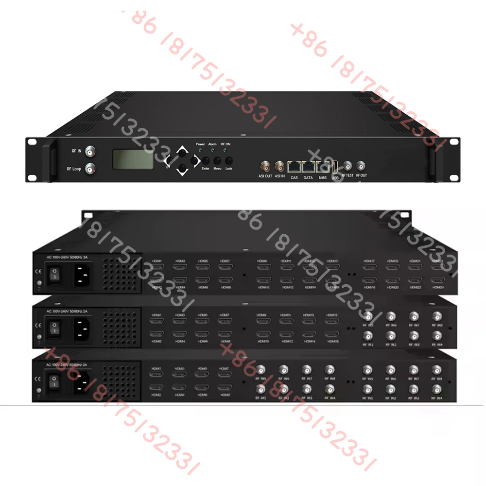 16CH/24CH with HD Miand DVB-S2 Tuner Inputs 24 Channel HD MI Encoder Modulator Multiple Input DVB-T/DVB-C Modulator
16CH/24CH with HD Miand DVB-S2 Tuner Inputs 24 Channel HD MI Encoder Modulator Multiple Input DVB-T/DVB-C Modulator