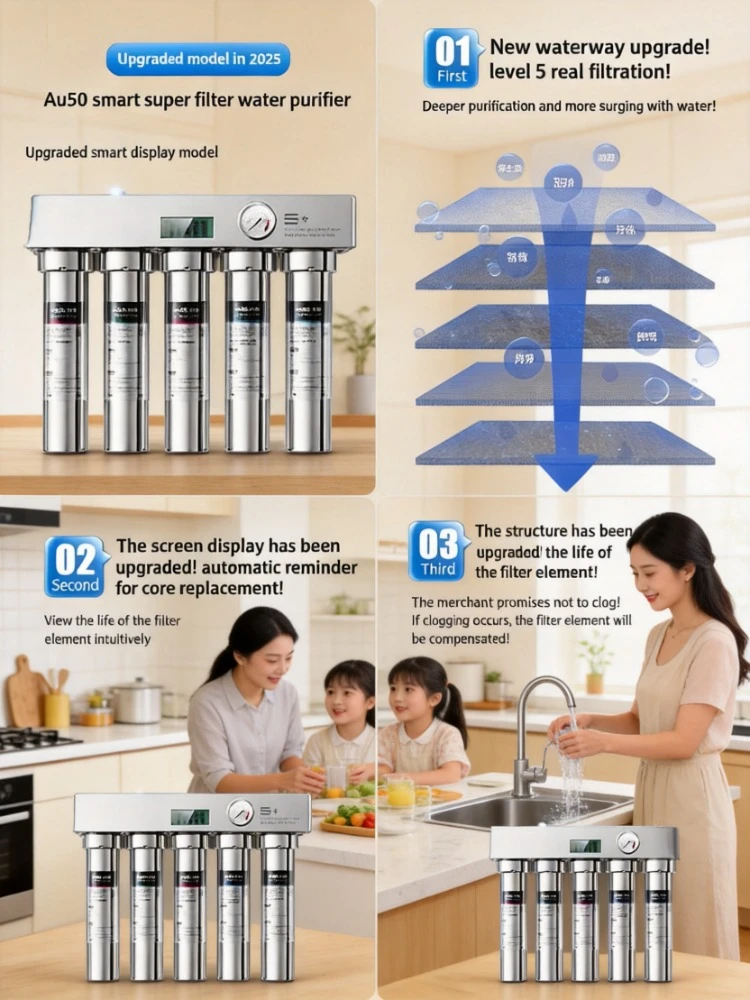 Under-Sink Ultrafiltration Water Purifier Kitchen Front Filtration System for Household Direct Drinking High Density Filtration
Under-Sink Ultrafiltration Water Purifier Kitchen Front Filtration System for Household Direct Drinking High Density Filtration