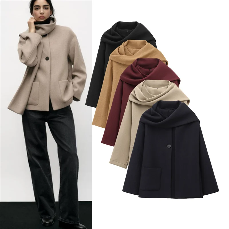 Autumn Winter New Sle Loose Fit Long Sve round Ne Cotton Blend Coat with Scarf Ladies Warm Faion Outerwear Coat
Autumn Winter New Sle Loose Fit Long Sve round Ne Cotton Blend Coat with Scarf Ladies Warm Faion Outerwear Coat