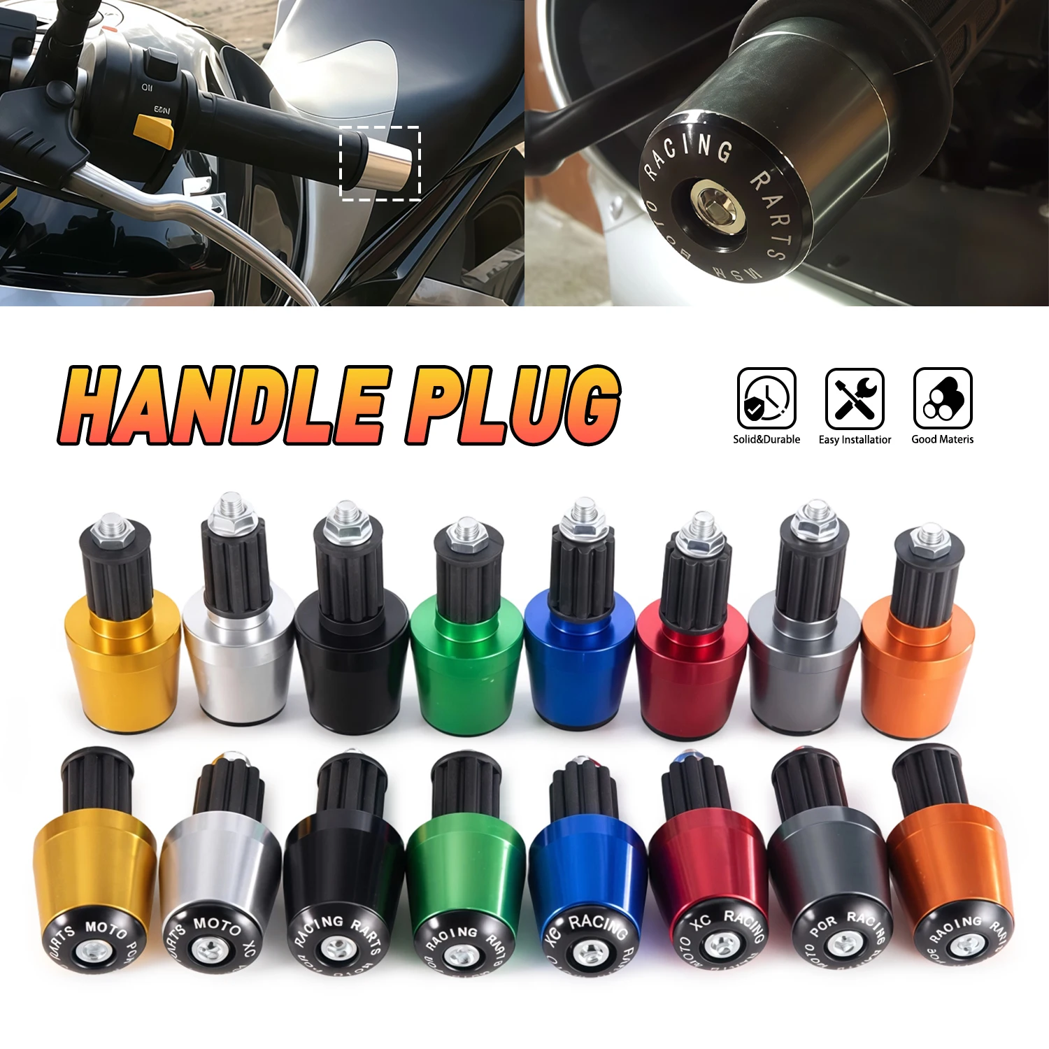 7/8" Motorcycle Handlebar Grips Ends Handle Bar Cap End Plug For Suzuki GSXR 250 400 600 750 1000 GSX-R 125 150 250 400 600 750
7/8" Motorcycle Handlebar Grips Ends Handle Bar Cap End Plug For Suzuki GSXR 250 400 600 750 1000 GSX-R 125 150 250 400 600 750