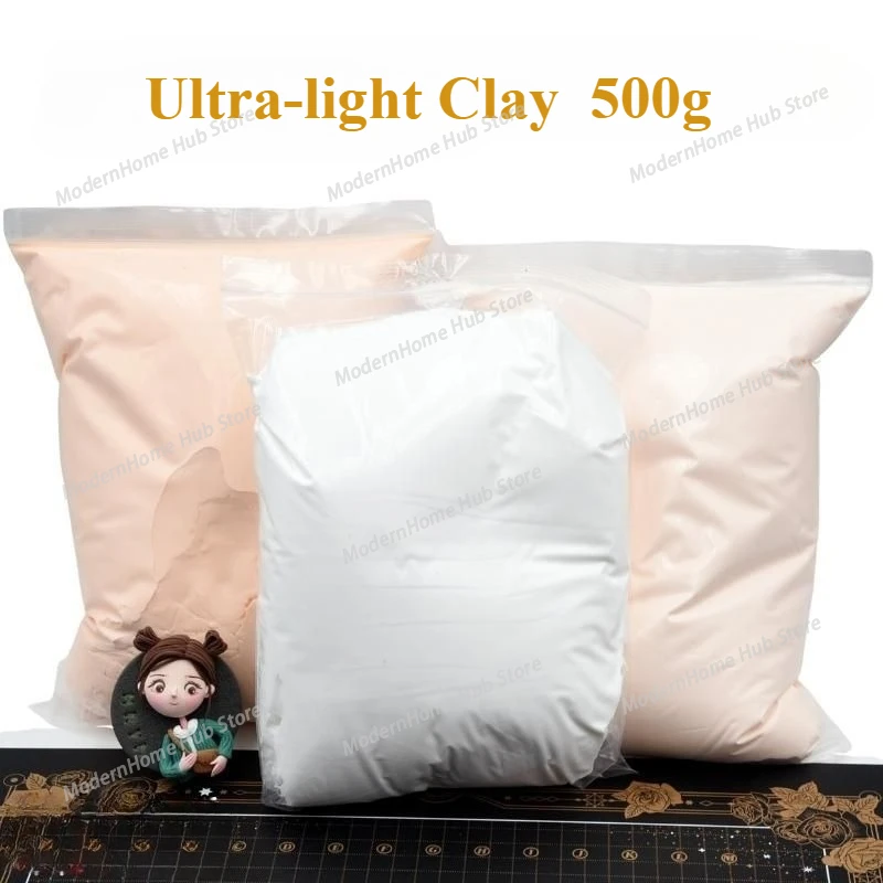 500g/bag Professional Ultra-light Clay Skin Color/white Soft Clay Clay for Students DIY Doll Craft Lessons Materials Plasticine
500g/bag Professional Ultra-light Clay Skin Color/white Soft Clay Clay for Students DIY Doll Craft Lessons Materials Plasticine