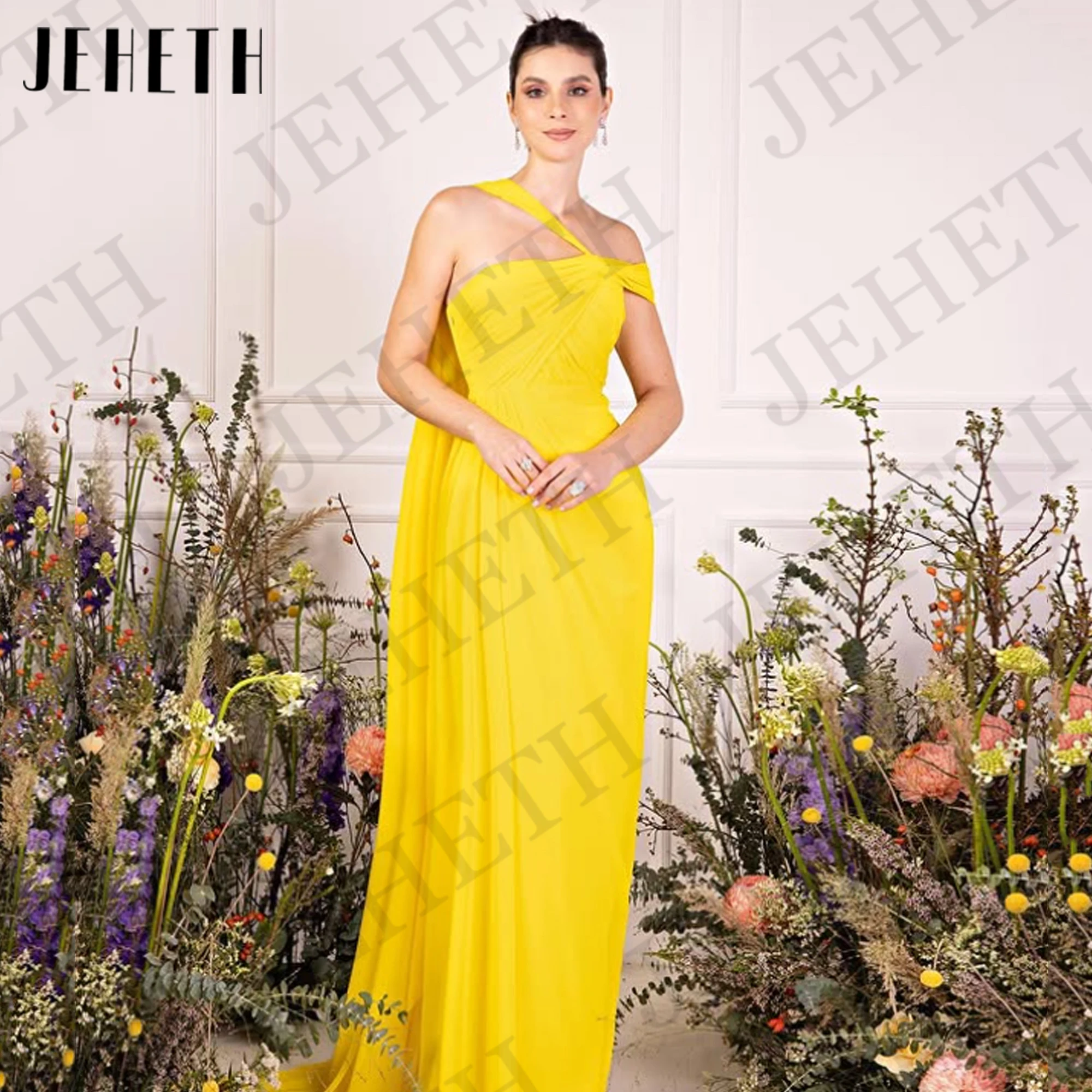 JEHETH One Shoulder Prom Dresses Long for Woman 2025 robes de soirée Elegant Yellow Maxi Formal Events Party Dress Customized
JEHETH One Shoulder Prom Dresses Long for Woman 2025 robes de soirée Elegant Yellow Maxi Formal Events Party Dress Customized