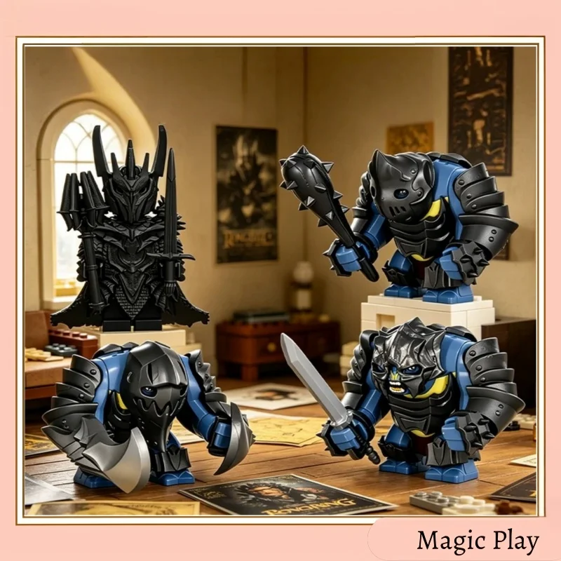 Medieval Army Olog-hai Orc Warrior LOTR A Troll In Armour Big Figure Building Blocks Figures Bricks Educational Military Toys
Medieval Army Olog-hai Orc Warrior LOTR A Troll In Armour Big Figure Building Blocks Figures Bricks Educational Military Toys
