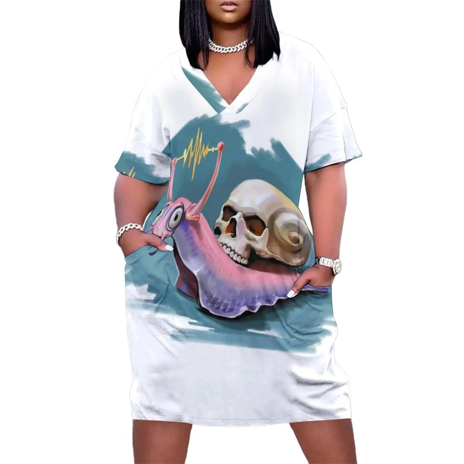 Snail Skull Loose Pocket Dress dresses for women 2025 dresses ladies 2025 summer women's summer jumpsuit
Snail Skull Loose Pocket Dress dresses for women 2025 dresses ladies 2025 summer women's summer jumpsuit