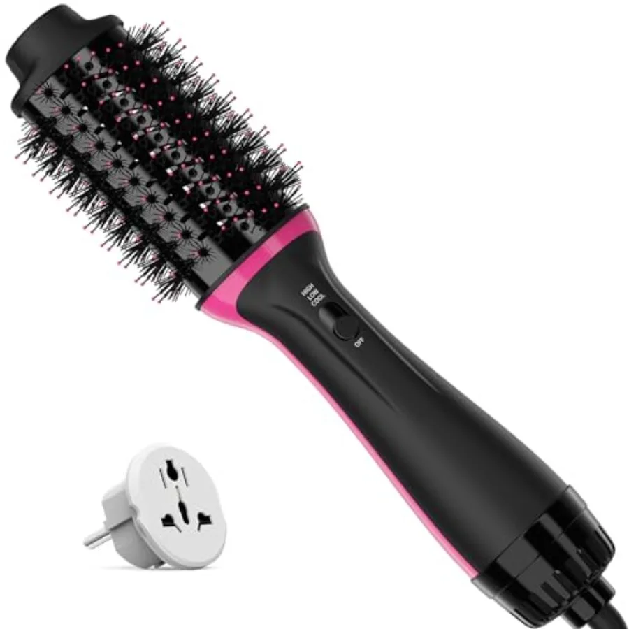 Dual Voltage Hair Dryer Brush for European Travel, 120V - 240V One Step Hair Dryer and Styler Volumizer, Professional Blow Drye
Dual Voltage Hair Dryer Brush for European Travel, 120V - 240V One Step Hair Dryer and Styler Volumizer, Professional Blow Drye