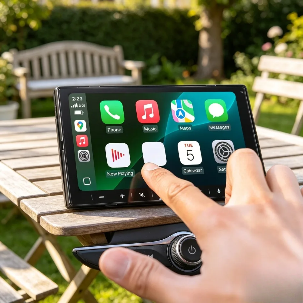 Беспроводной мультимедийный приемник для автомобиля с CarPlay и Android Auto, сенсорный экран, для ресторанов
Беспроводной мультимедийный приемник для автомобиля с CarPlay и Android Auto, сенсорный экран, для ресторанов