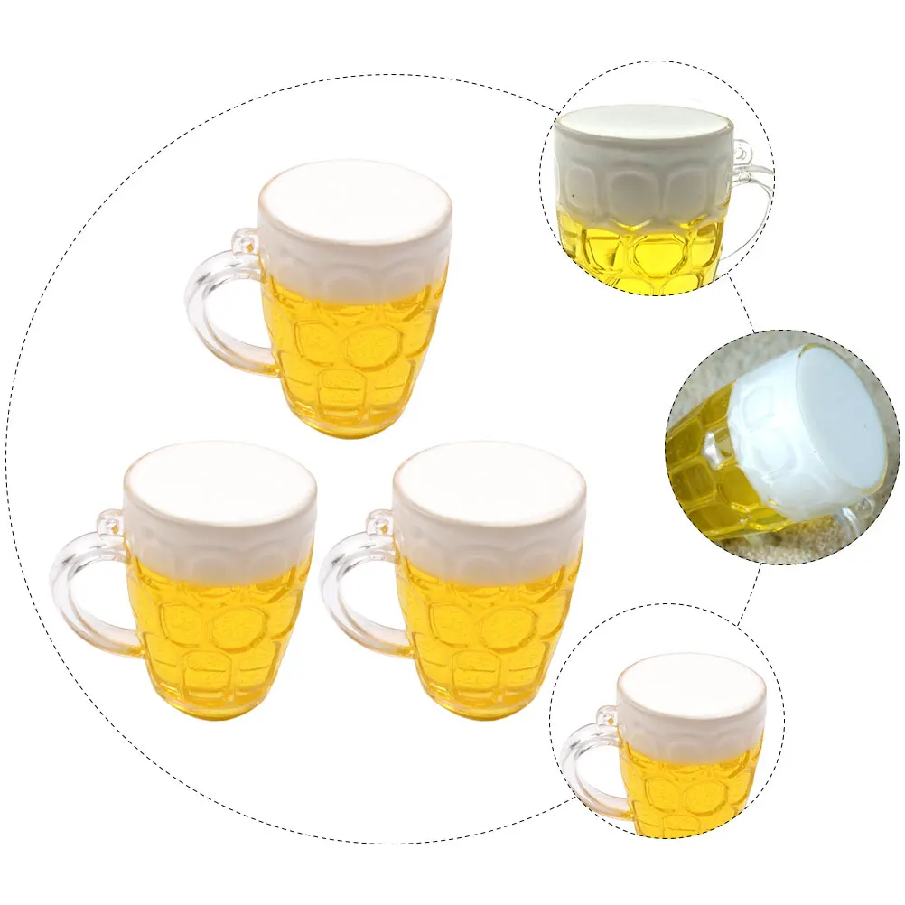 3pcs Simulation Beer Glass Cake Decoration Father's Day Ornaments Birthday Accessories PVC Oktoberfest Decor Miniature s
3pcs Simulation Beer Glass Cake Decoration Father's Day Ornaments Birthday Accessories PVC Oktoberfest Decor Miniature s