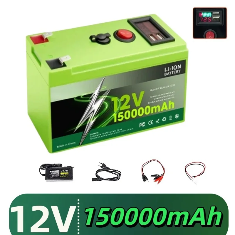 LiFePO4 12V 150Ah Lithium Battery 4000+ Deep Cycles Built-in BMS10-Year Lifetime for UPS Kayak Fish Finder Solar Panel Radio
LiFePO4 12V 150Ah Lithium Battery 4000+ Deep Cycles Built-in BMS10-Year Lifetime for UPS Kayak Fish Finder Solar Panel Radio