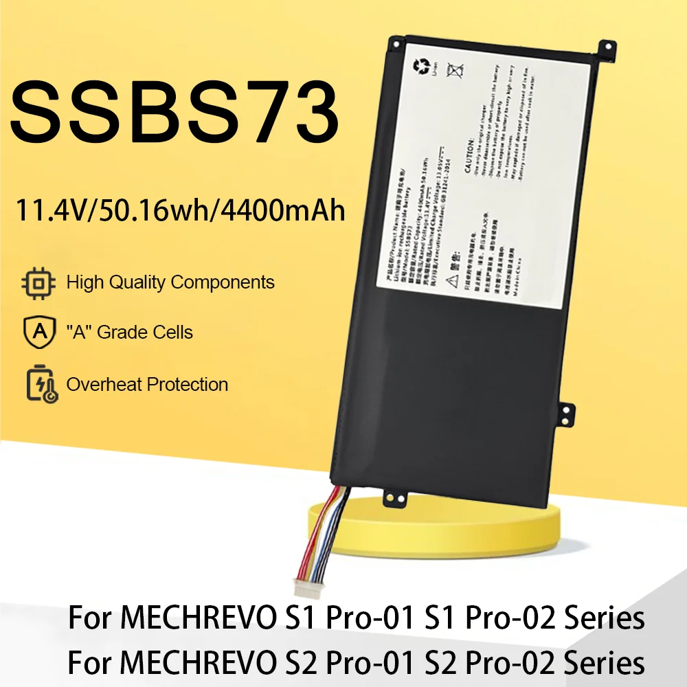 SSBS73 Laptop Battery for MECHREVO S3-01 S3-02 S3 Pro S5R S5R-5BB4U S5RHD-5BB4U Series
SSBS73 Laptop Battery for MECHREVO S3-01 S3-02 S3 Pro S5R S5R-5BB4U S5RHD-5BB4U Series