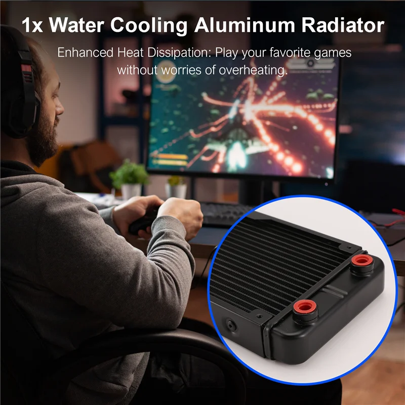 Exquisite Workmanshipp-Water Cooling Aluminum Radiator 18 Pipe 360Mm Heat Sink For Computer Heatsink Exchanger Liquid Cooler
Exquisite Workmanshipp-Water Cooling Aluminum Radiator 18 Pipe 360Mm Heat Sink For Computer Heatsink Exchanger Liquid Cooler