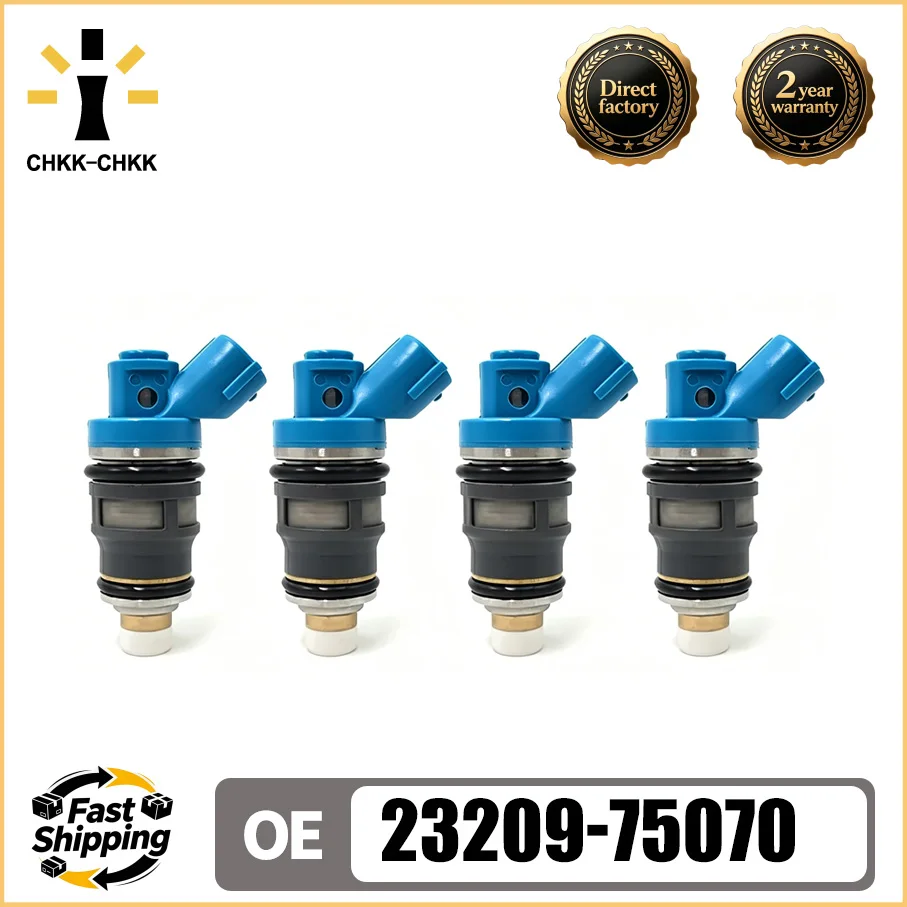 CHKK-CHKK 4pcs 23250-75070 23209-79115 23209-75070 High Quality Fuel Injectors Fits For 2001-2005 TOYOTA HILUX 1RZE T.U.V 2.0L
CHKK-CHKK 4pcs 23250-75070 23209-79115 23209-75070 High Quality Fuel Injectors Fits For 2001-2005 TOYOTA HILUX 1RZE T.U.V 2.0L