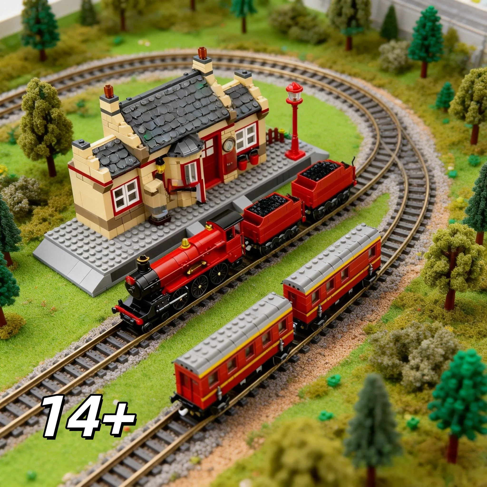 Новый конструктор MOC Steam Express: ретро-модель поезда на волшебной платформе, сложная сборка для взрослых, коллекционный набор.
Новый конструктор MOC Steam Express: ретро-модель поезда на волшебной платформе, сложная сборка для взрослых, коллекционный набор.