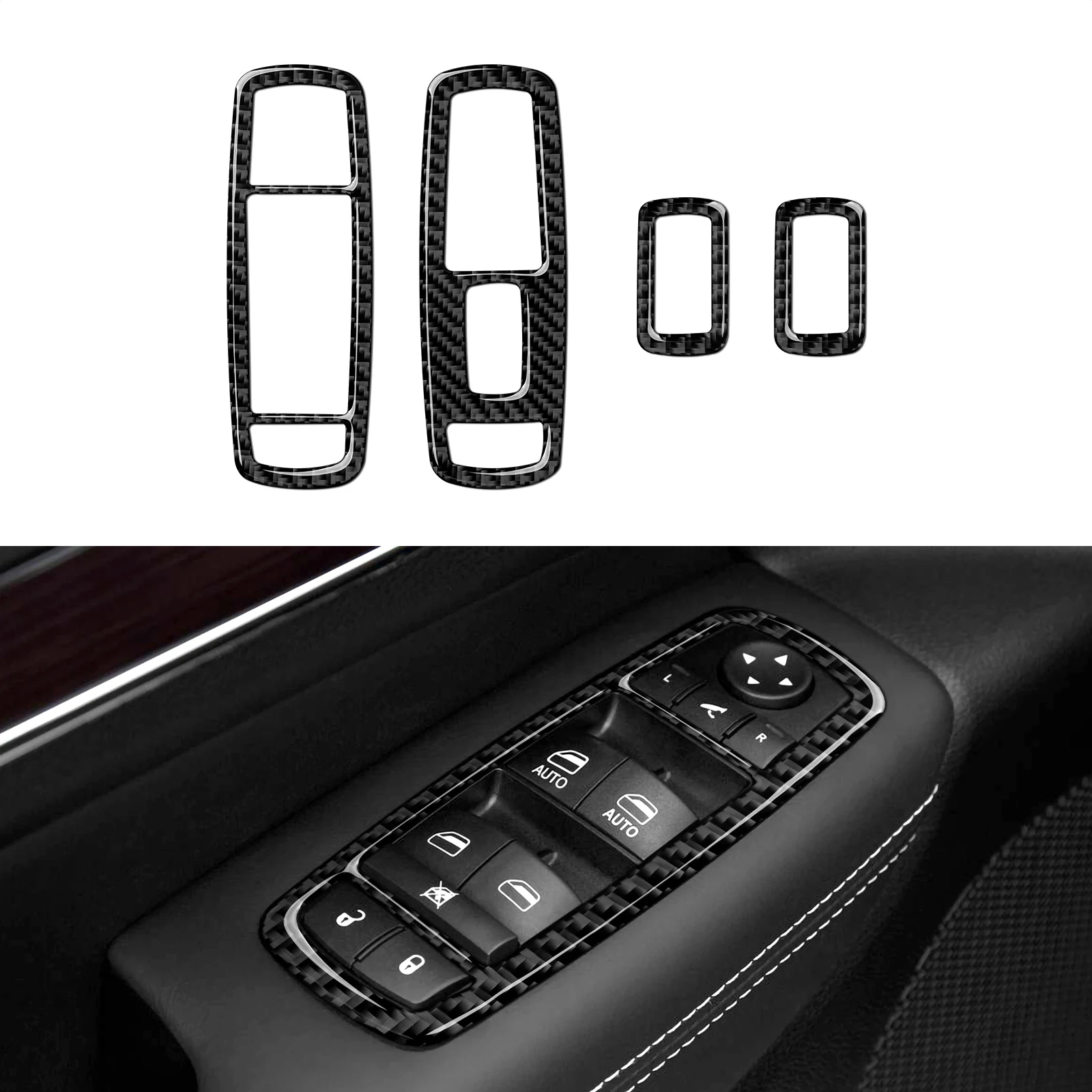 Carbon Fiber for 2011-2021 Jeep Grand Cherokee Accessories Window Lift Control Switch Cover Trim Decals Interior Sticker
Carbon Fiber for 2011-2021 Jeep Grand Cherokee Accessories Window Lift Control Switch Cover Trim Decals Interior Sticker