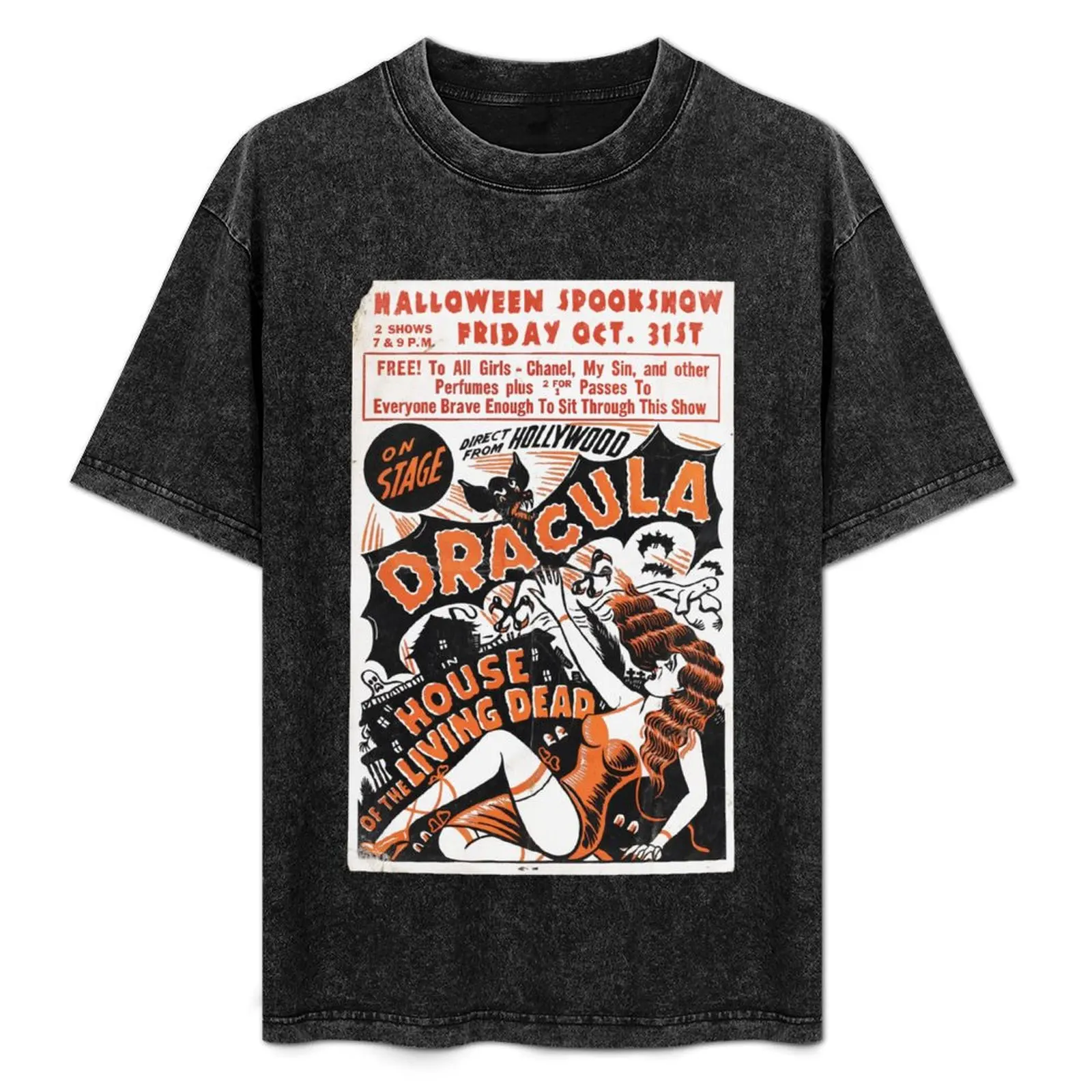 Halloween Spookshow - Dracula, Living Dead T-Shirt Industrial Work Tee Shirt
Halloween Spookshow - Dracula, Living Dead T-Shirt Industrial Work Tee Shirt