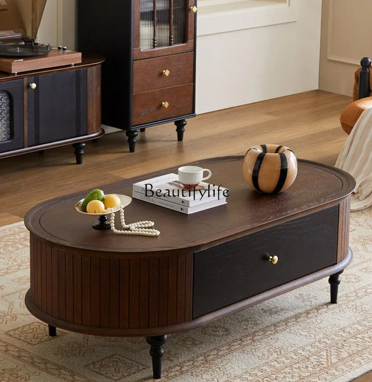 ls 51 Medieval solid wood coffee table small apartment living room French retro oval small tea table
ls 51 Medieval solid wood coffee table small apartment living room French retro oval small tea table