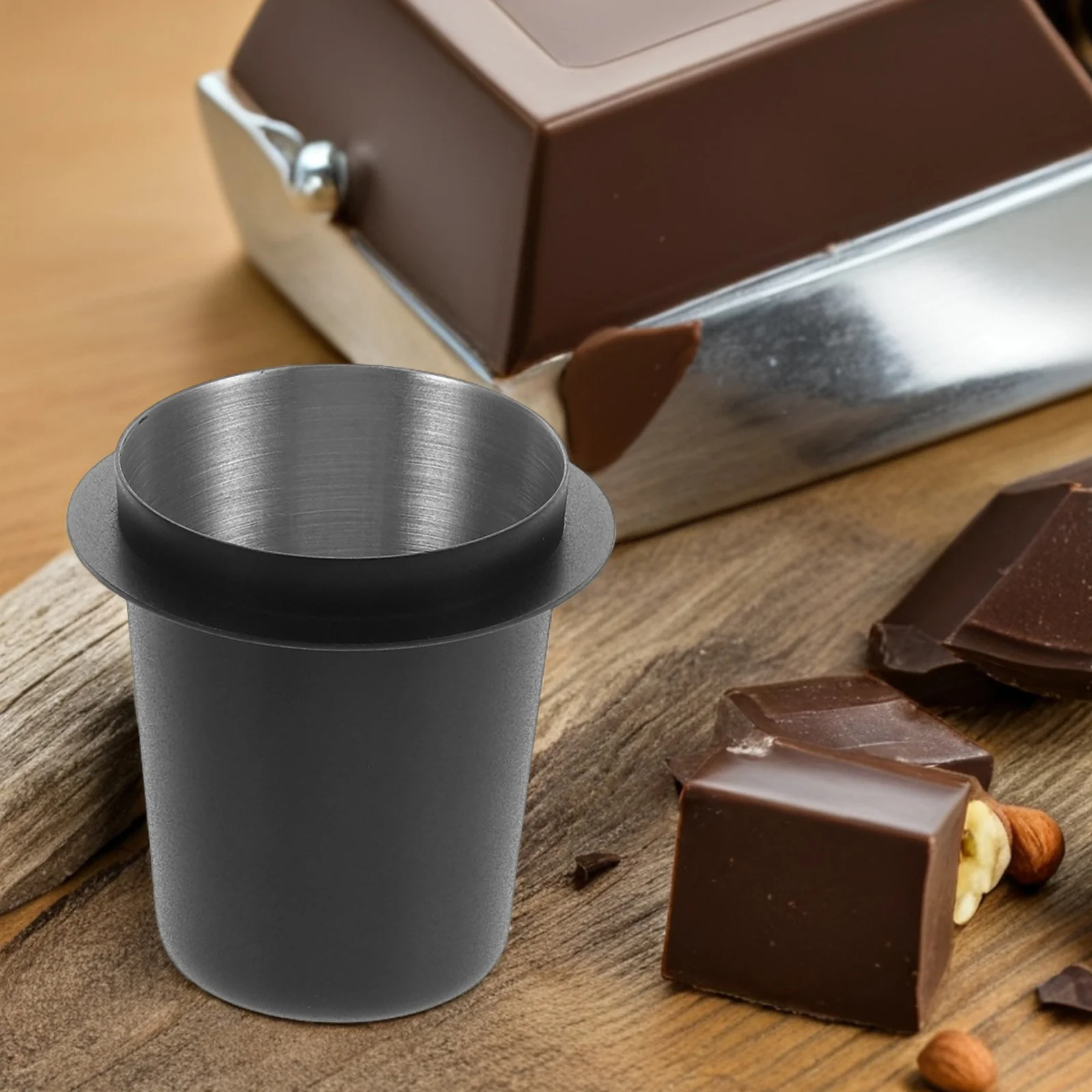 Coffee Dosing Cup Stainless Steel Espresso Dosing Cup Powder Feeder Part for Espresso Machine 53mm Brew Tool 
Coffee Dosing Cup Stainless Steel Espresso Dosing Cup Powder Feeder Part for Espresso Machine 53mm Brew Tool