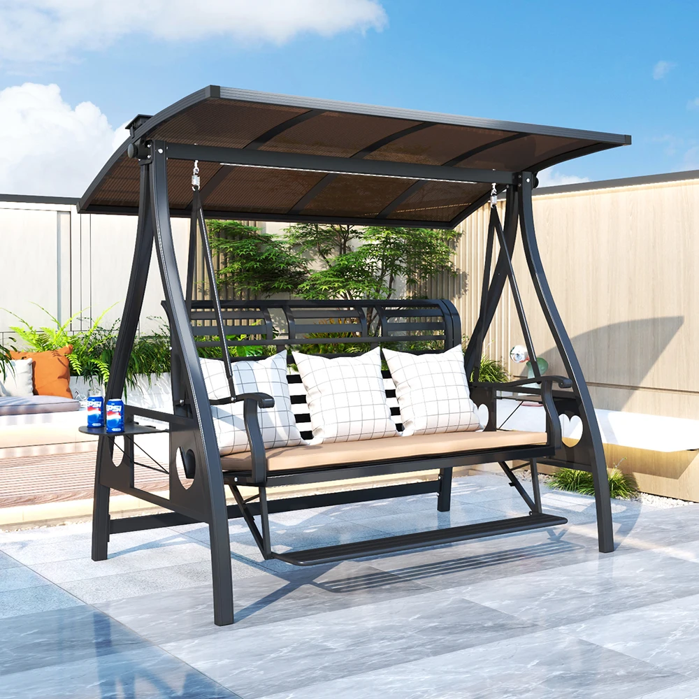 Heavy Duty Outdoor Aluminum Swing Chair 3 Seater For Garden Relaxation New Design
Heavy Duty Outdoor Aluminum Swing Chair 3 Seater For Garden Relaxation New Design