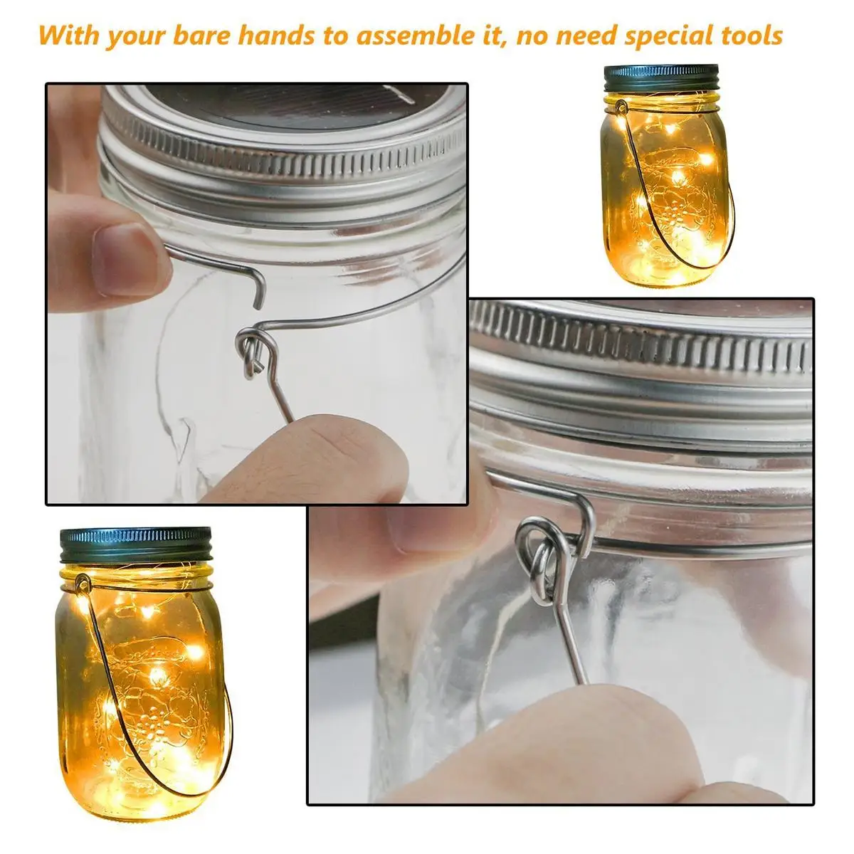 8 Pcs Metal Mason Can Handle Jar Handles to Hang Wire Hangers for Jars Wide Mouth Canning Tool
8 Pcs Metal Mason Can Handle Jar Handles to Hang Wire Hangers for Jars Wide Mouth Canning Tool