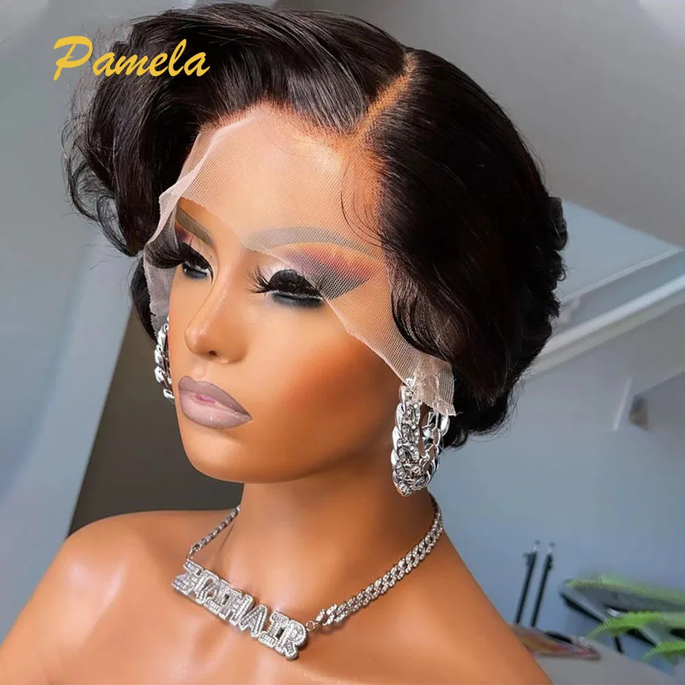 Brazilian Short Straight Bob Lace Frontal Wig For Women Pixie Cut HD Transparent Lace Frontal Human Natural Hair Wig Sale
Brazilian Short Straight Bob Lace Frontal Wig For Women Pixie Cut HD Transparent Lace Frontal Human Natural Hair Wig Sale