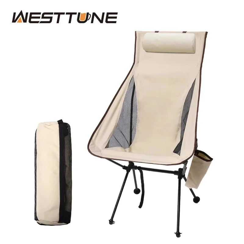 WESTTUNE Portable Folding Camping Chair with Headrest Lightweight Tourist Chairs Aluminum Alloy Fishing Chair Outdoor Furniture
WESTTUNE Portable Folding Camping Chair with Headrest Lightweight Tourist Chairs Aluminum Alloy Fishing Chair Outdoor Furniture