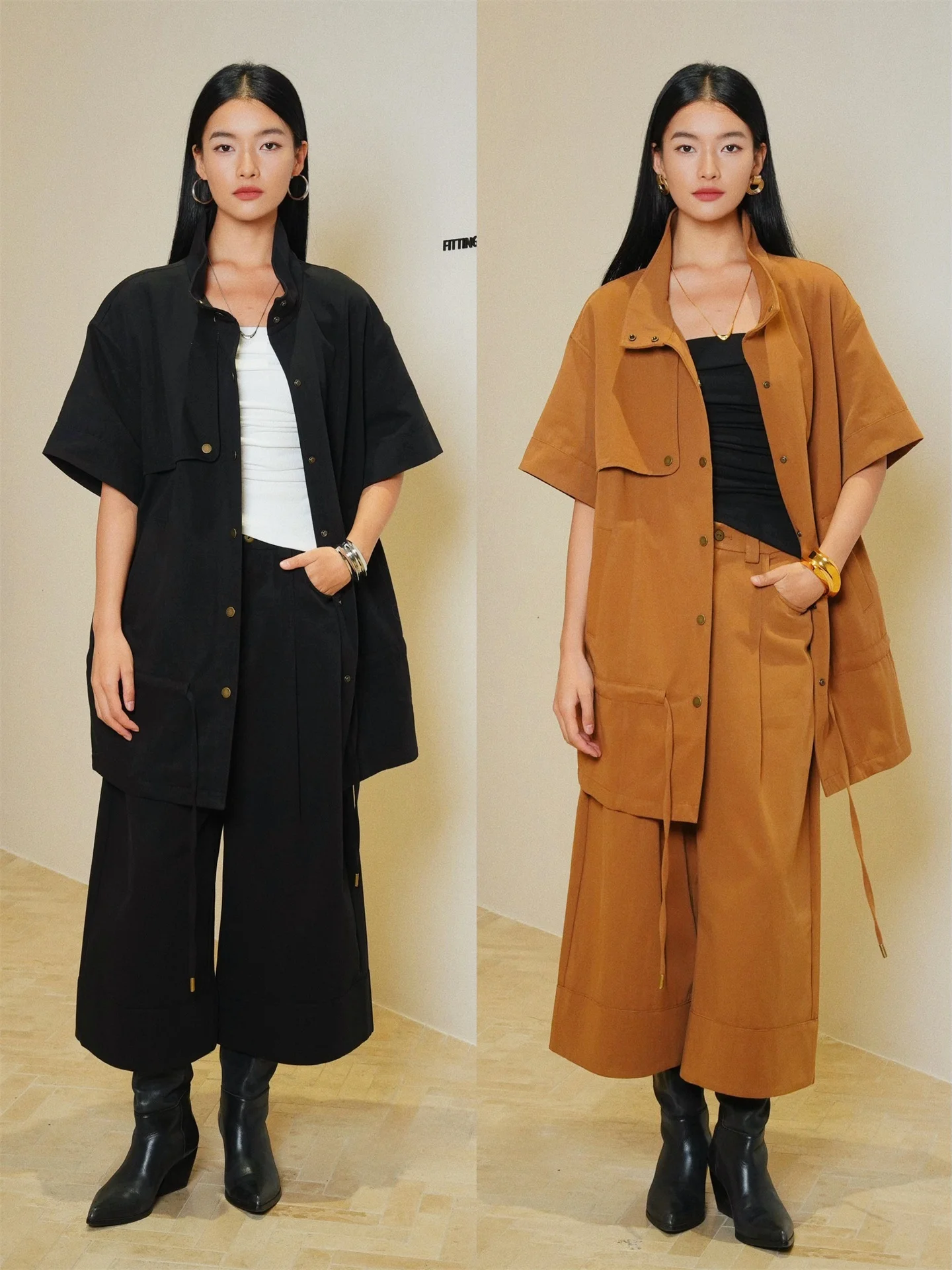 Moss Yea Street Sle Ruche Svel Coat Cotton Lenzing Lyocell Blend Women's Autumn Spring Stand Collar Zipper
Moss Yea Street Sle Ruche Svel Coat Cotton Lenzing Lyocell Blend Women's Autumn Spring Stand Collar Zipper