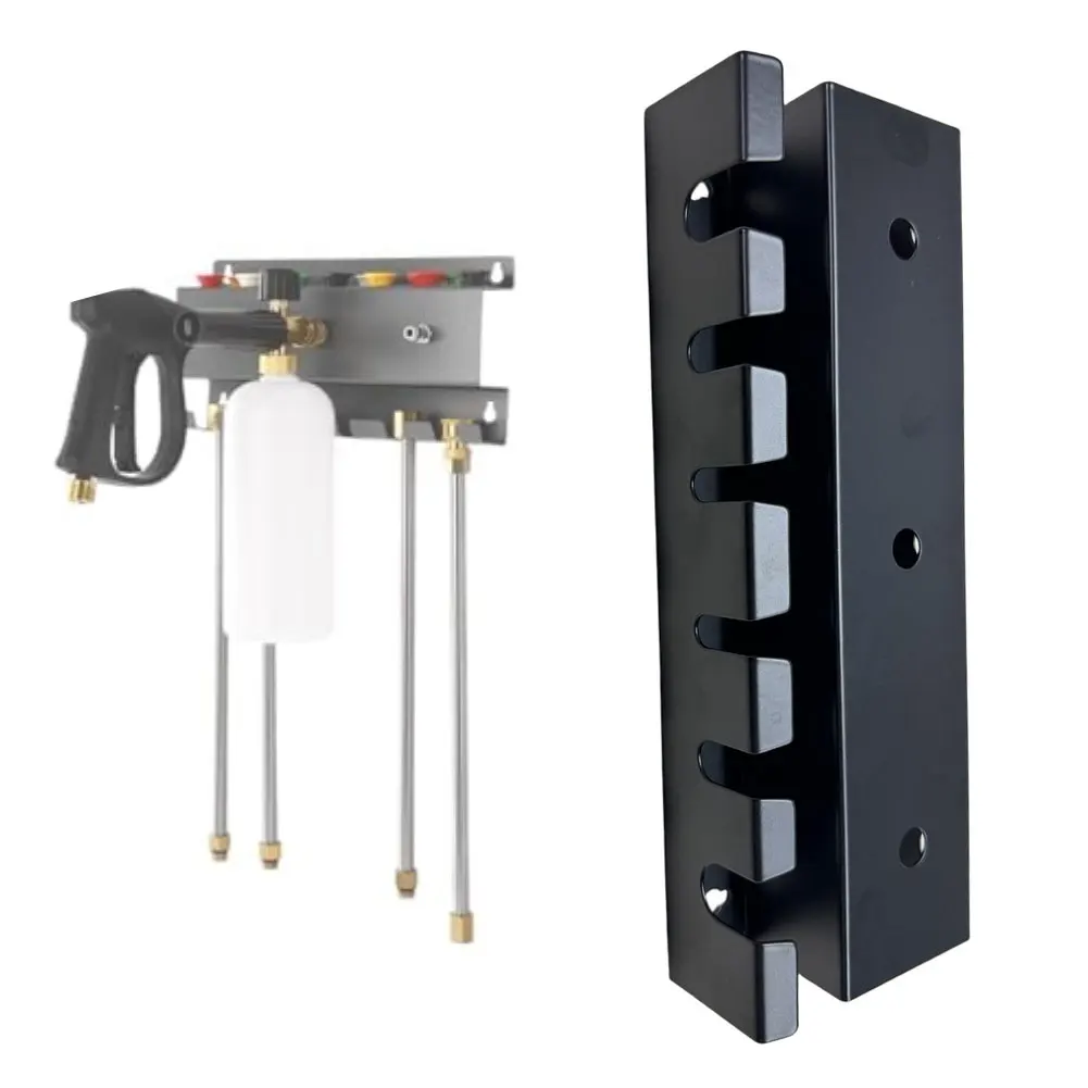 14-дюймовая настенная металлическая стойка для мойки высокого давления для распылительных насадок и аксессуаров с несколькими крючками для хранения инструментов
14-дюймовая настенная металлическая стойка для мойки высокого давления для распылительных насадок и аксессуаров с несколькими крючками для хранения инструментов