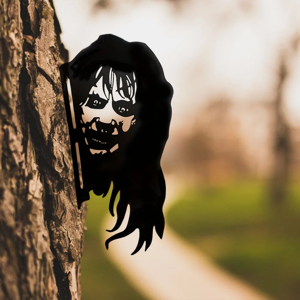 Black metal Peep Witch wall art, 1 piece iron craft spooky Halloween home and outdoor patio decor
Black metal Peep Witch wall art, 1 piece iron craft spooky Halloween home and outdoor patio decor