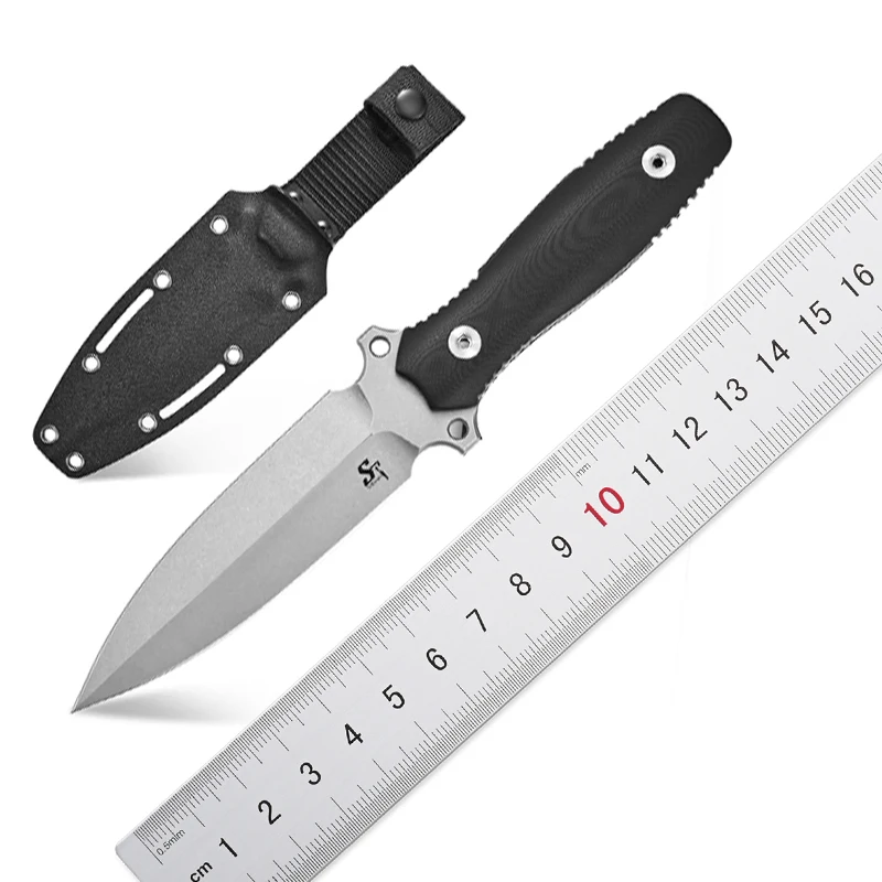 Sitivien ST17 Fixed Blade Knife Sleipner Stonewashed Steel Blade G10 Handle Full Tang EDC Straight Knife for Outdoor camping
Sitivien ST17 Fixed Blade Knife Sleipner Stonewashed Steel Blade G10 Handle Full Tang EDC Straight Knife for Outdoor camping