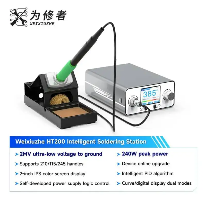 Intelligent Soldering Station With≤2mV Ground Voltage Fast Heating Full T210/T245/T115 Compatibility For Safe Electronics Repair
Intelligent Soldering Station With≤2mV Ground Voltage Fast Heating Full T210/T245/T115 Compatibility For Safe Electronics Repair