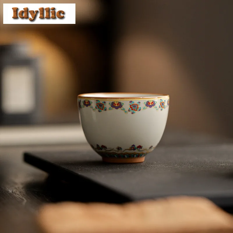2pc/lot Ru Kiln Dunhuang Apsaras Teacup Retro Tea Bowl Water Jug Tea-tasting Fragrance Cup Jianzhan Master Cups Tea Craft 55ml
2pc/lot Ru Kiln Dunhuang Apsaras Teacup Retro Tea Bowl Water Jug Tea-tasting Fragrance Cup Jianzhan Master Cups Tea Craft 55ml