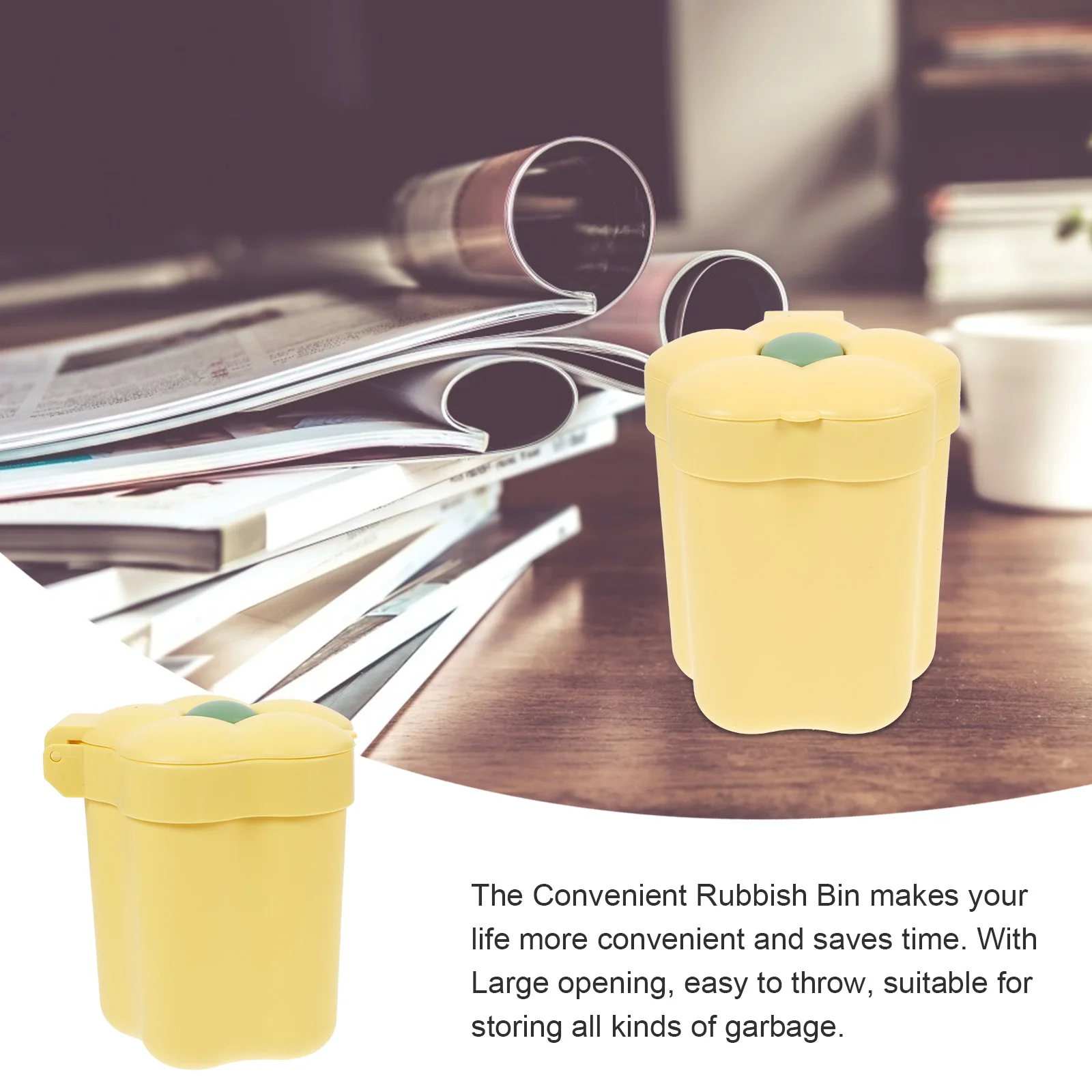 Cute Mini Desktop Trash Can Yellow Small Garbage Bin Lid Plastic Office Home Bedroom Decorative Wastebasket Creative
Cute Mini Desktop Trash Can Yellow Small Garbage Bin Lid Plastic Office Home Bedroom Decorative Wastebasket Creative