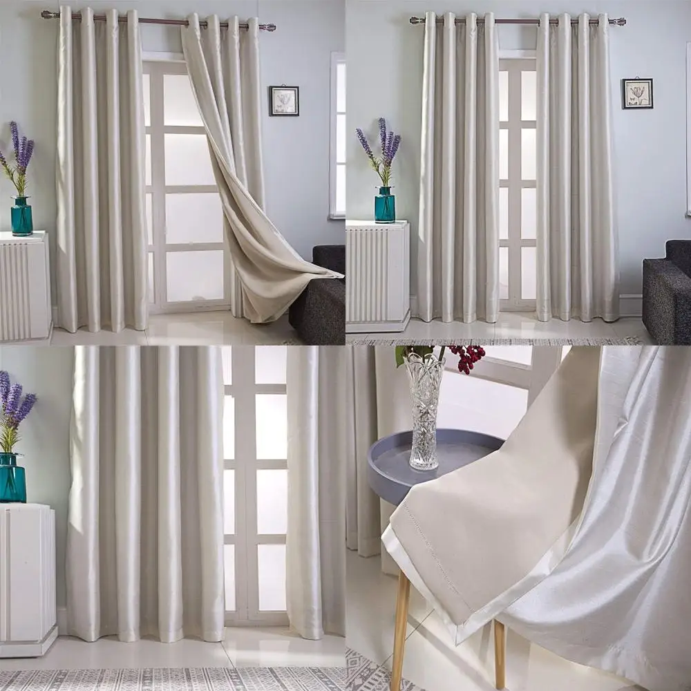 Термоизолированные однотонные бежевые шторы с люверсами, 52x84, комплект из 2 панелей для спальни и гостиной
Термоизолированные однотонные бежевые шторы с люверсами, 52x84, комплект из 2 панелей для спальни и гостиной