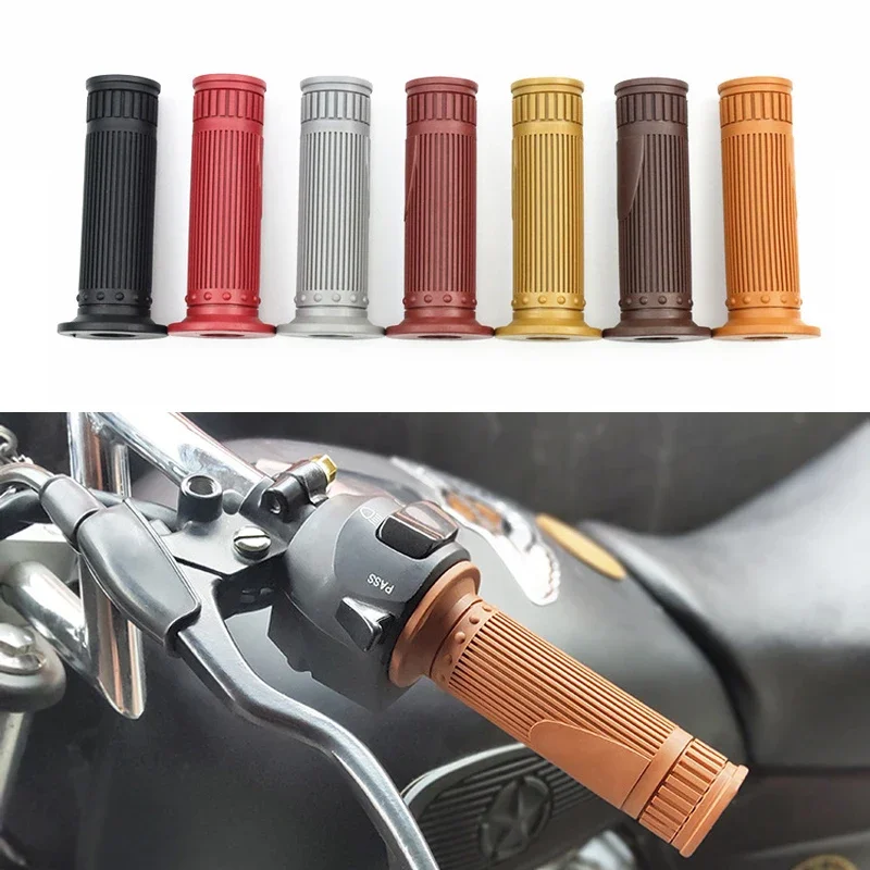 Мотоциклетные ручки 22 мм, классические ручки в стиле ретро, винтажные ручки для скутера Harley Yamaha, руль мотоцикла Cafe Racer, моторучка 
Мотоциклетные ручки 22 мм, классические ручки в стиле ретро, винтажные ручки для скутера Harley Yamaha, руль мотоцикла Cafe Racer, моторучка