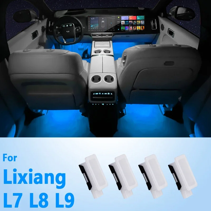 For Lixiang L7 L8 L9 Li Auto Atmosphere Lamp Modified Parts Under Seat Car Foot Socket Light Auto LED Car Customize Accessories
For Lixiang L7 L8 L9 Li Auto Atmosphere Lamp Modified Parts Under Seat Car Foot Socket Light Auto LED Car Customize Accessories