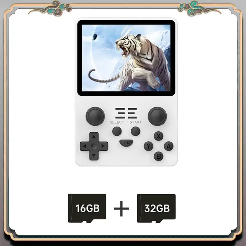 Портативная игровая консоль 16G + 32G 3,5-дюймовый IPS-экран с открытым исходным кодом, простая в использовании (белая)
Портативная игровая консоль 16G + 32G 3,5-дюймовый IPS-экран с открытым исходным кодом, простая в использовании (белая)
