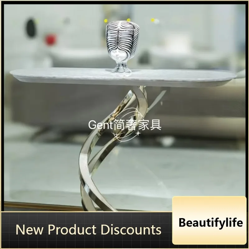 B73 Light luxury stone stainless steel entrance table Modern simple entrance table
B73 Light luxury stone stainless steel entrance table Modern simple entrance table