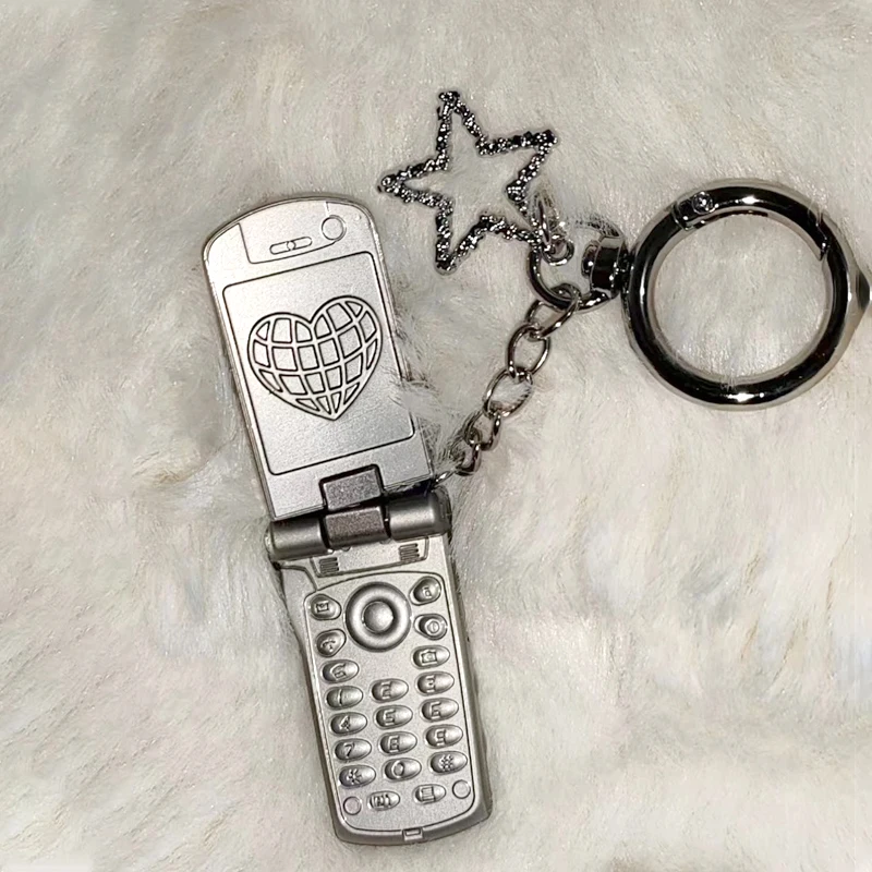 Punk Aesthetic Metal Flip Mobile Phone Keychain Goth Grunge Accessories Bag Pendant Keychain Heart Star Cool Hip Hop Jewelry
Punk Aesthetic Metal Flip Mobile Phone Keychain Goth Grunge Accessories Bag Pendant Keychain Heart Star Cool Hip Hop Jewelry