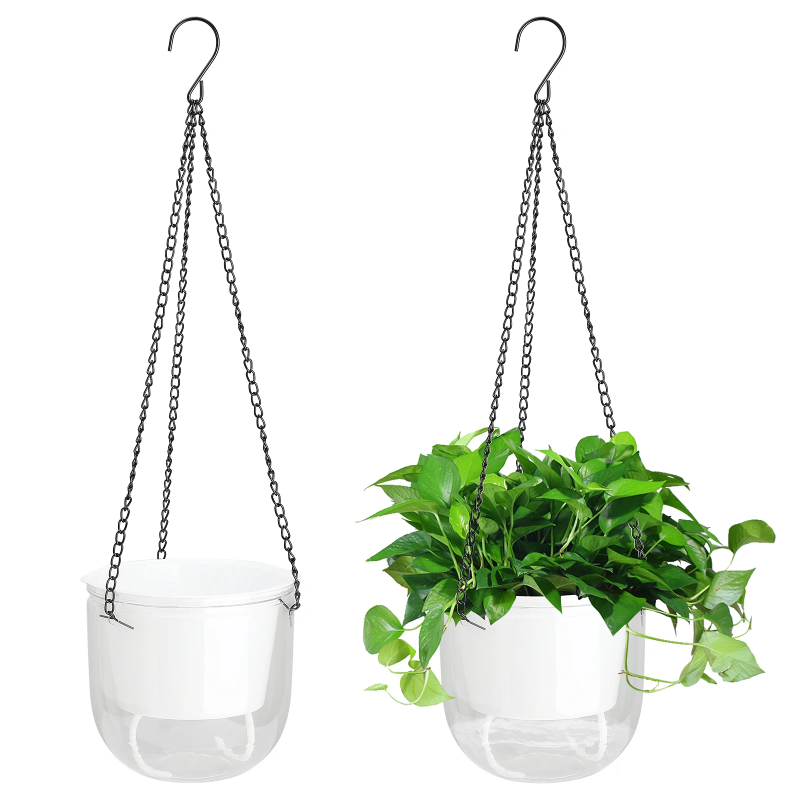 2pcs Self Watering Flower Pots For Garden Home Decor Creative Gift Outdoor Plastic Multicolor Durable Hanging Planters
2pcs Self Watering Flower Pots For Garden Home Decor Creative Gift Outdoor Plastic Multicolor Durable Hanging Planters
