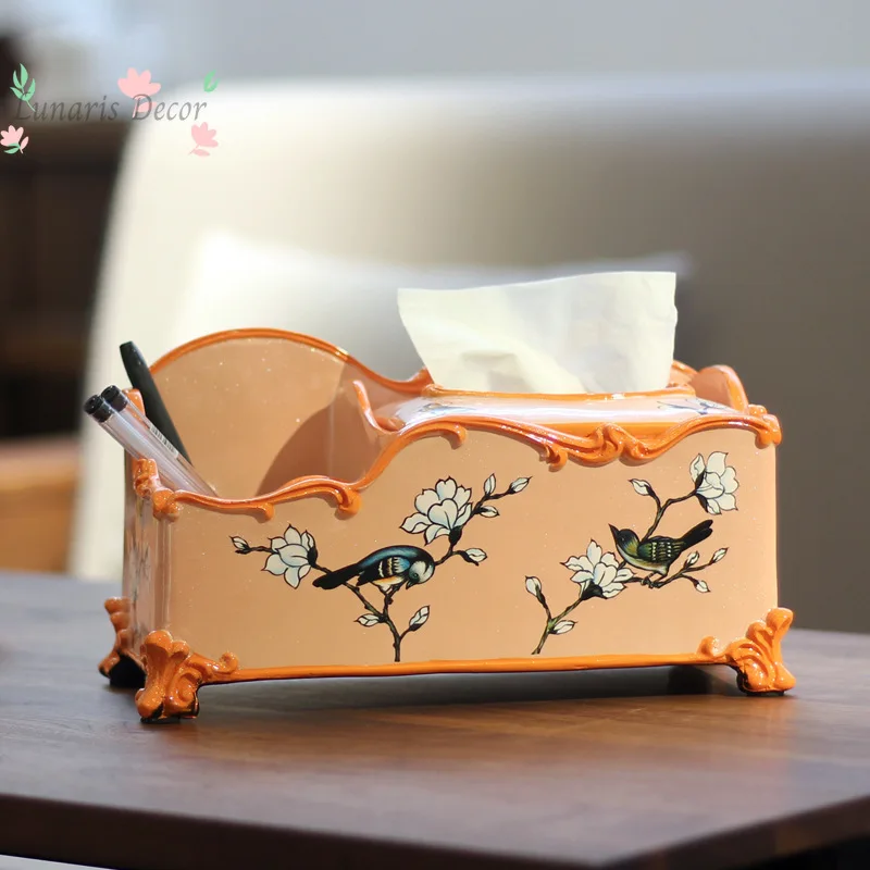 Ceramic tissue box - home coffee table decor, tissue dispenser, living room creative ins storage box
Ceramic tissue box - home coffee table decor, tissue dispenser, living room creative ins storage box