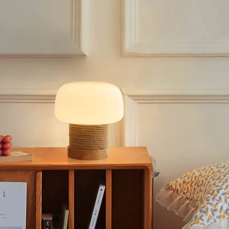 Cream wind desk lamp bed net red atmosphere twine solid wood glass chandelier Bedroom study living room decorative lamps
Cream wind desk lamp bed net red atmosphere twine solid wood glass chandelier Bedroom study living room decorative lamps