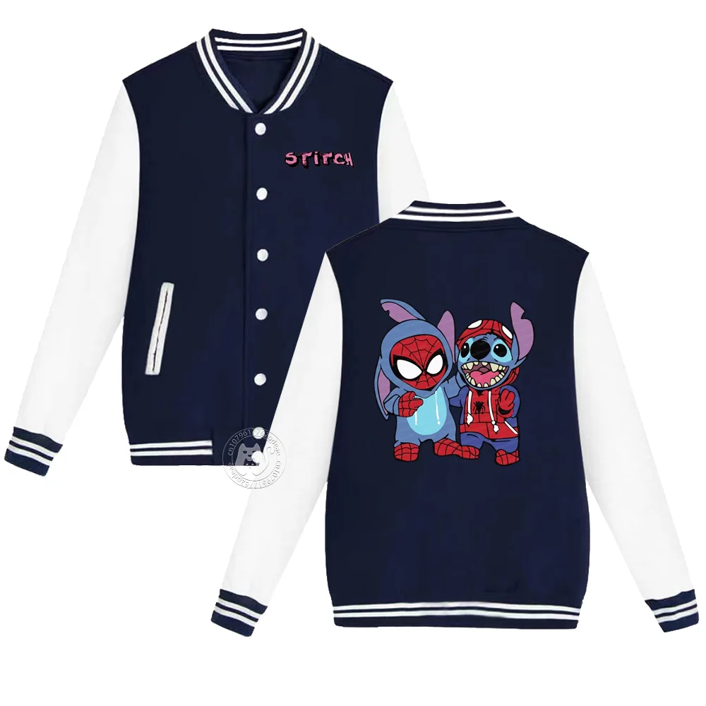 Kids Disney Personality Stitch Creative Printed Boys Girls Baseball Uniforms Fall/Winter thickened fashion coats for students ag
Kids Disney Personality Stitch Creative Printed Boys Girls Baseball Uniforms Fall/Winter thickened fashion coats for students ag