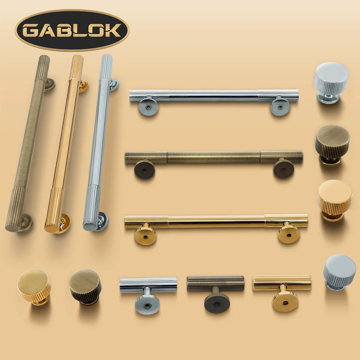 GABLOK Simple Retro Handle Brass Drawer Cabinet Furniture Pulls Linear Knurled Solid Gold Bronze Knob Cupboard Hardware
GABLOK Simple Retro Handle Brass Drawer Cabinet Furniture Pulls Linear Knurled Solid Gold Bronze Knob Cupboard Hardware