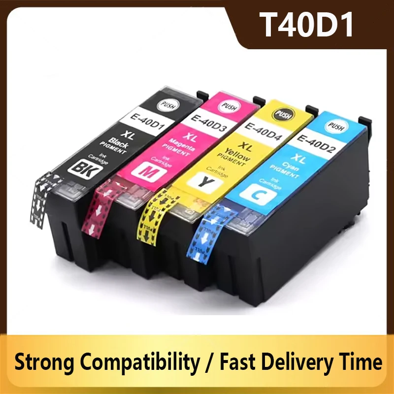 Compatible T40D1 T40D2 T40D3 T40D4 Ink Cartridge for Epson SureColor SC-T3100 SC-T5100 SC-T2100 Series Printer
Compatible T40D1 T40D2 T40D3 T40D4 Ink Cartridge for Epson SureColor SC-T3100 SC-T5100 SC-T2100 Series Printer