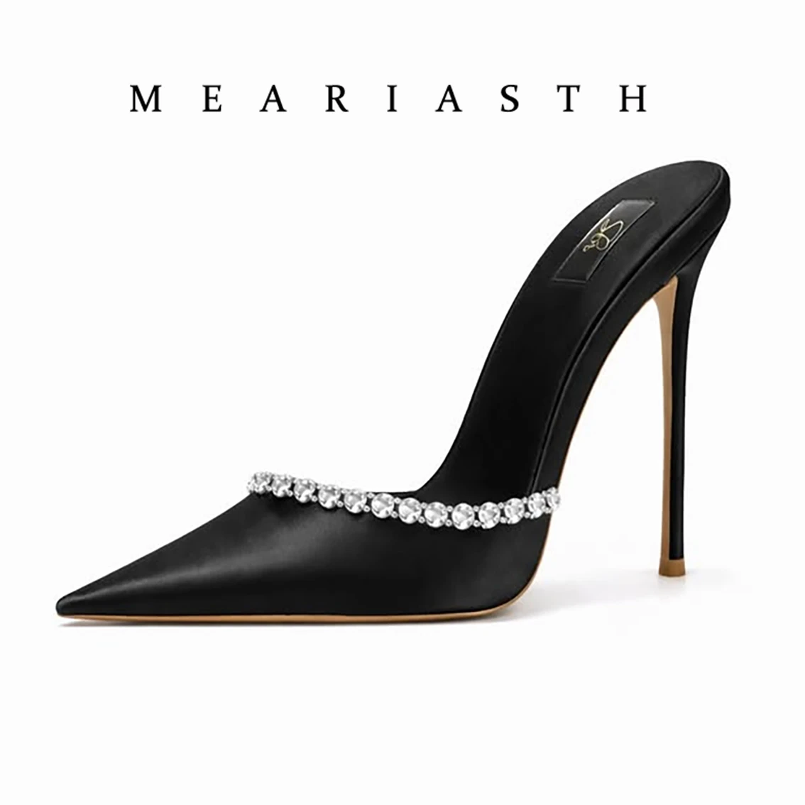 2026 Rhinestones satin Women Pumps Slippers Elegant Pointed toe High heels Lady Mules Sildes Summer Fashion Party prom Shoes
2026 Rhinestones satin Women Pumps Slippers Elegant Pointed toe High heels Lady Mules Sildes Summer Fashion Party prom Shoes